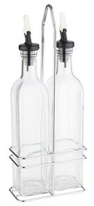 APS Essig- und Öl-Menage Glas/Edelstahl 0,5 Liter