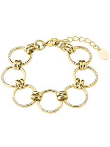 s.Oliver Damen Armband in Edelstahl goldfarben mit Swarovski® - 2027627