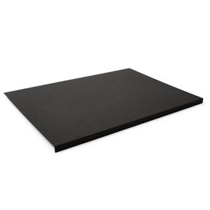 Schreibtischunterlage mit Kantenschutz Leder Anthrazit Grau cm 70x50 - Rutschfester Boden - Hergestellt in Italien