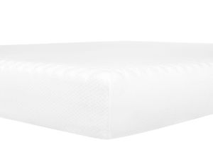 BELIANI Dvojitá pěnová matrace bílá 160 x 200 cm Ergonomická střední tvrdost pěny