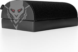 Diablo Fußstütze Gaming Fußablage Fußhocker für Büro Zuhause Ergonomisch Verstellbar Rutschfest Schwarz 29 cm x 42 cm x 17 cm