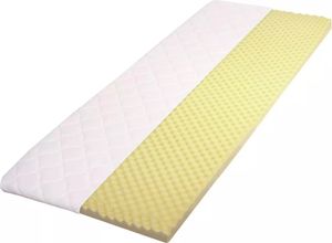 140x200 Viskoelastik - Matratzenauflage / Topper gerollt V250 MEMOVITA von Sun Garden Weiss