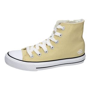 DOCKERS by Gerli Canvas Damen Slip-On Sneaker Mid Top Schuhe , Farbe:Beige (Natur), Größe:EUR 39