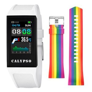 CALYPSO SmartWatch Smartime K8500-1 Fitness Tracker weiß hellblau D2TCK8500-1