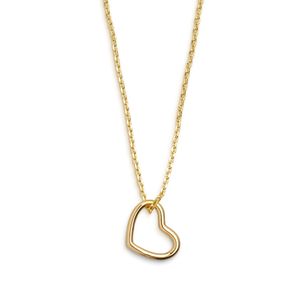 Xenox XS1756G Halskette mit Anhänger Damen Herz Silber Vergoldet 45 cm