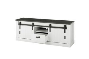 Villa Hauswerk Lowboard Sherwood Pinie weiß Nachbildung 162 x 61 x 43 cm 1PPASC30