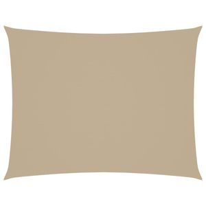 vidaXL Sonnensegel Oxford-Gewebe Rechteckig 4x5 m Beige