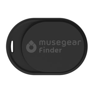 Musegear® Schlüsselfinder mini mit Bluetooth App I Keyfinder laut für Handy in schwarz I GPS Ortung / Kopplung I Schlüssel