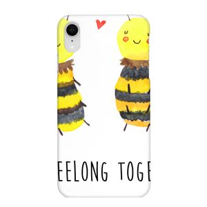 Mr. & Mrs. Panda Iphone XR Handyhülle Biene Verliebt - Weiß - Geschenk, Hummel, Wespe, Premium Kunststoff
