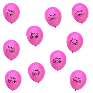 Oblique Unique 10x Luftballons Team Bride JGA Junggesellinnenabschied Deko - pink