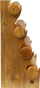 Armbandhalter Uhrenhalter Schmuckhalter Armreifhalter Uhrenständer Armbandständer Schmuckständer Rollen Holz 4er Natur