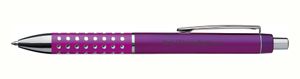 Kugelschreiber mit Gravur / "Glitzer" / Farbe: lila
