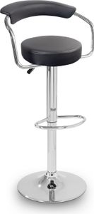 Aga Barhocker MR2037 Schwarz aus Kunstleder 360° drehbar höhenverstellbar, Barstuhl, Küchenhocker, Barhocker, Barstuhl, Bistrohocker