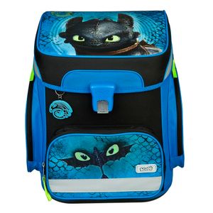 DRAGONS - DRACHE OHNEZAHN Schulranzen 1. Klasse Scooli EasyFit 10-teiliges Set mit Schultüte