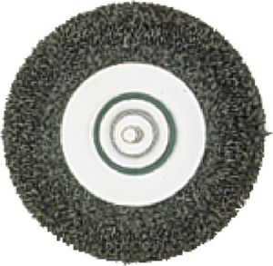 Stahldraht-Rundbürste mit Spannschaft 6mm