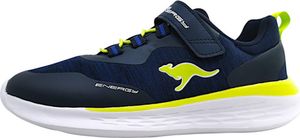 KangaRoos KQ-Unique EV Kinderschuhe Jungen Halbschuhe Klett Klettschuh Blau, Schuhgröße:38 EU