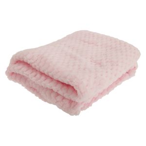 Dětská plyšová deka BABY1375 (75 x 90 cm) (růžová)