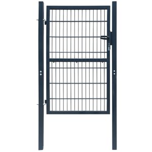 vidaXL 2D plotová brána (jednoduchá brána) antracitově šedá 106x230 cm