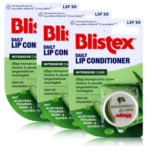 Blistex Daily Lip Conditioner Lippenpflege 7ml LSF30 - Mit Aloe Vera (3er Pack)