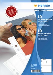 Herma 7585 7585 Fotofán 100 x 150 mm vysoký biely 10 puzdier