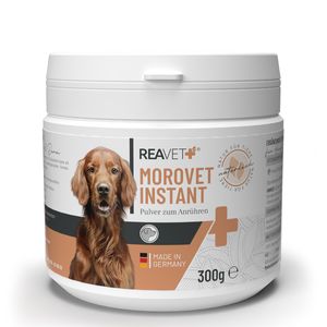 REAVET MoroVET Instant 300g bei Durchfall Hund, Natürliches Durchfallmittel für Hunde, Morosche Karottensuppe Hund ohne Kochen, Probiotika Pulver Schonkost