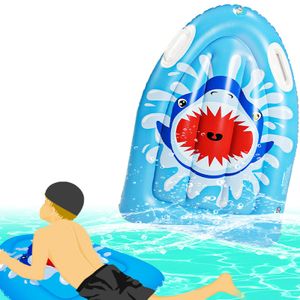 Aufblasbares Bodyboard Surfbrett-Bodyboard mit Griffen schwimmendes Surfbrett weiche Bodyboards für Kinder und Erwachsene