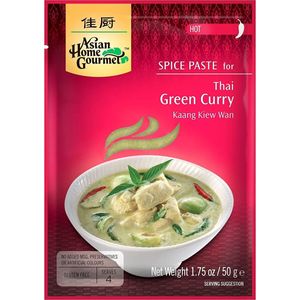 [ 50g ] ASIAN HOME GOURMET Würzpaste für thailändisches grünes Curry