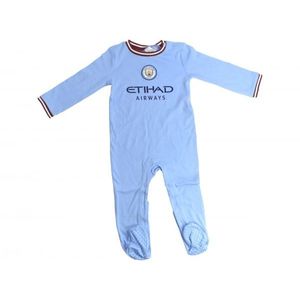Manchester City FC - Schlafanzug für Baby BS3227 (74) (Himmelblau/Weiß)