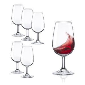 Rona Tasting Glas I.N.A.O. 6er Set, Weinglas zur Verkostung mit klassischer Form, ohne Bodenmarke, spülmaschinenfest,
