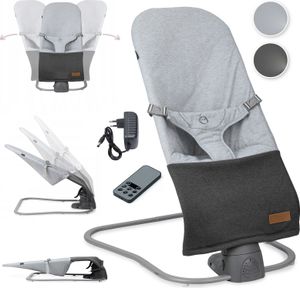 Babywippe elektrisch mit Musik und Vibration Schaukel Hoehenverste MoMi BESS✔️Fernsteuerung ✔️12 Melodien ✔️Schaukeltim ✔️ Bis 9 kg