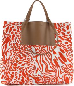 Marc O'Polo Schultertasche Handtasche Eywa Shopper Red Animal rot