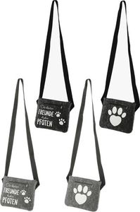 Hunde-Leckerli Filz Tasche 22 x 19cm mit Umhängegurt