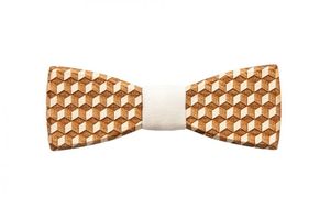BeWooden Pánský dřevěný motýlek Cubo