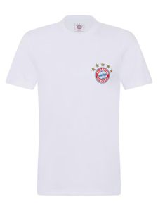 FC Bayern München Herren T-Shirt 5 Sterne Small Logo weiß 3XL