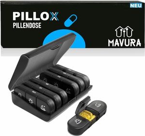 PILLOX box na tablety Box na 7-dňové lieky Dávkovač na tablety