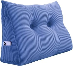 Pillows24 Rückenkissen Lendenkissen Beckenkissen Kissen für Rücken Polster  Lende Becken – Für Sofa & Bett – Keilkissen, Lesekissen - Hohe Qualität 