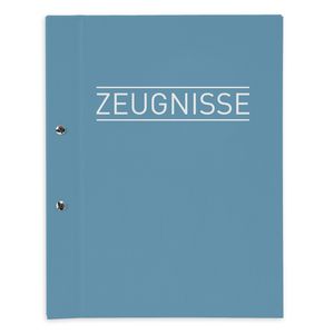 itenga Zeugnismappe A4 mit Schraubverschluss nordic blue blau