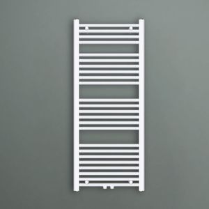 Mai & Mai Design Badheizkörper 50x120cm Weiß Seitenanschluss & Mittelanschluss Handtuchtrockner Röhrenheizkörper Badheizung Ohne Heizstab
