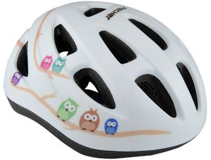 Fischer Kinder-Fahrradhelm Eule, Größe XS/S = Kopfumfang 480 - 540 mm