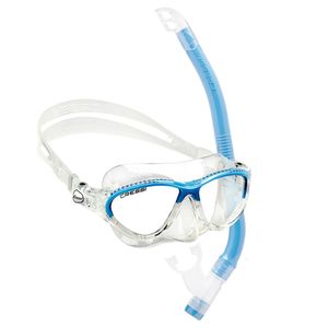 Cressi Kit Moon+top Colorama Junior Clear / Blue One Size