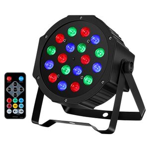 18W LED RGB Scheinwerfer Disco Bühnenbeleuchtung Partylicht DMX512 mit Fernbedienung für Stage DJ Party Show Bar Halloween Weihnachten