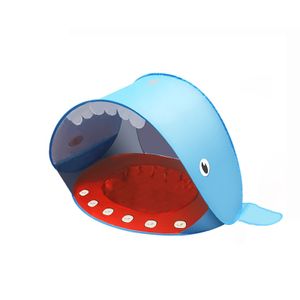 JDland Baby Hai Strandzelt, Strand Campingzelt Anti-UV Faltbares Wasserdichtes Zelt Tragbares Blau