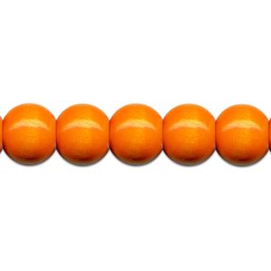 85 Holzperlen  8mm Perlen  basteln orange