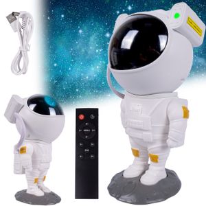 MalPlay Nachtlicht mit Fernbedienung Sternenhimmel Projector Star LED Astronaut Lampe Kinder  360° Timer