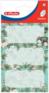 herlitz Buchetiketten Tropical 76 x 35 mm