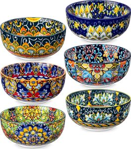 Vancasso 6-teilig Porzellan Schüssel, Schale-Set, Müslischalen, Pasta-Schale, Snack-Schale, böhmischer Stil