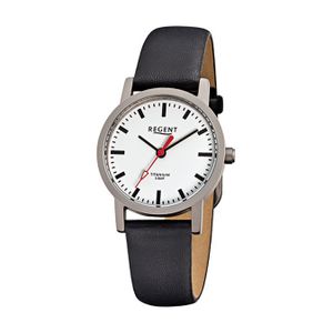 Regent Titan Damen Uhr F-240 Quarzuhr Armband schwarz D2URF240