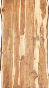 Tischplatte Massivholz Akazie 118x(50-60)x3,8 cm