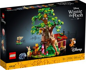 LEGO 21326 Ideas Winnie Puuh, Set für Erwachsene mit Figuren von Winnie Puuh, Ferkel, Tigger, Kaninchen und Eeyore