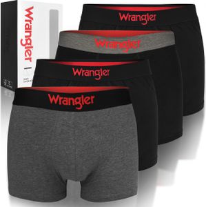 Wrangler 4-Pack - Pánské Bavlněné Boxerky, Kalhoty Pro Muže, XXL